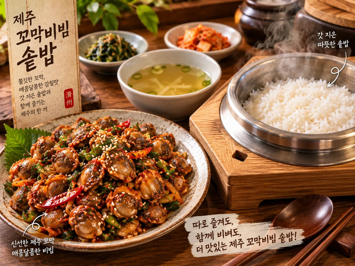 제주 남도고을 꼬막비빔 솥밥 한 상